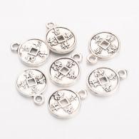 10 stuks - Muntje goudkleurig 12mm - #215337