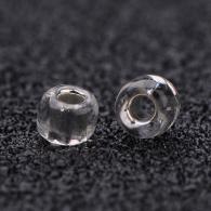 12/0 Glas Rocailles, Silber Innen rundes Loch, rund, wei&amp;amp;szlig;, 2mm, Loch: 1mm; etwa 30000 Perlen / pound - #217421
