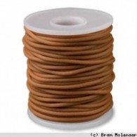 2mm Gummischnur beige-pro Meter - #10341