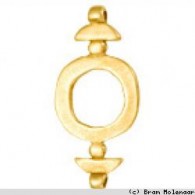 3x Planet Earth Bronze Anh&amp;auml;nger Spacer - #6752