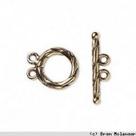 5 stuck - Kapittel-Verschluss 2-Verteiler Antik goldfarbig (87125500) - #16892