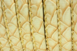 50cm - Snake lila rund Lederband 7,5mm - #22278