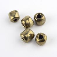 6/0 Glas Rocailles, Iris Runde, CoconutBrown, 4mm, Loch: 1mm; &amp;uuml;ber 450pcs / 50 Gramm - #217347