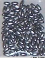 Akryl Reisperlen Silber 6*3mm - 5x100 Stück - #17859