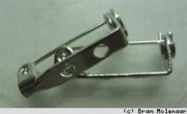 Altsilber Brosche Pin 19mm - #4415
