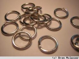 Altsilberfarbiger Ring 8mm pro 50 Stück - #21