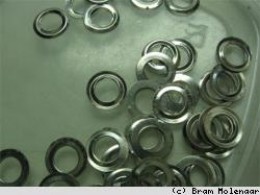 Altsilberfarbiger Ring flach 6mm - 100 Stück - #8