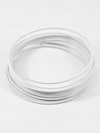 Aluminium-Faden Weiss 2mm / pro 3 Meter - #70266