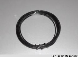 Aluminiumdraht schwarz 2mm / pro 2  Meter - #17035