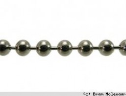 Ball Chain Nikkelkleur 1.2mm - 200cm - #10372