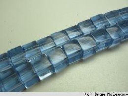 BB Würfel geschliffen blau 6mm - 50 Stück - #18290