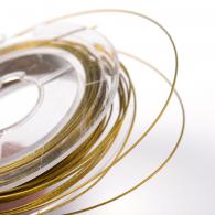 Beading Wire gold/gelb 0,45 mm -10 Meter - #1125