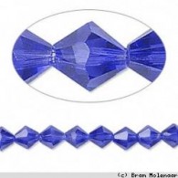 Bicones dunkelblau 4mm pro strand - #11103
