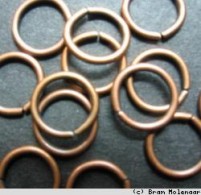 Bronze Ringe 8mm extra-strong 50. - #1752