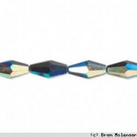 Doppel-Facet schwarz AB 8x4mm - #11293