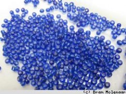 dunkel-2mm Rocailles 10Gram Silbereinzug - #5979