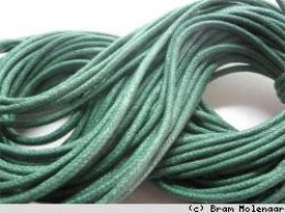 Dunkelgrün Wachs Kabel 0,5 mm - 10 meter - #3940