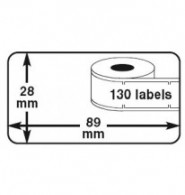 DymoLabels abnehmbaren 54x25mm - 500 stickers pro Rolle - #76139