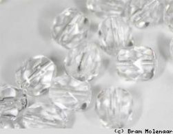 Facet 6mm Kristall Perlen - 50stuck - #5786