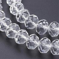 Facet Kristall Perlen Rondell 6 * 8mm - pro string - #10581