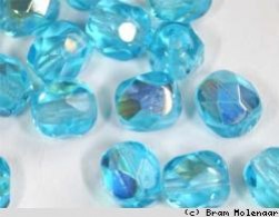 Facet Perlen 4mm Aqua ab - 150 stuck - #5803