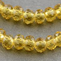 Facet Perlen 6 * 4mm Rondell gold- Strand - 100st - #492258