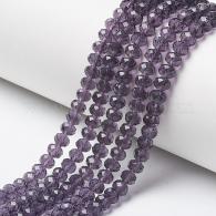 Facet Perlen 6mm Rondell Amethyst 6*8 - Sring - #492242