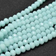 Facet Perlen 8mm Rondell blau 4* 6 - Strang - #10591