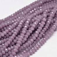 Facet Perlen Rondell 4*6mm old rosa - Strang - #10607
