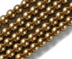 Glasperle braun 8mm, 40 pieces - #82700