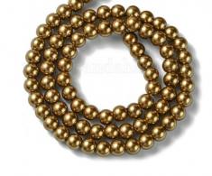 Glasperle braun 8mm, 40 pieces - #82700
