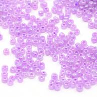 Glasperlen, Ceylon, Runde, Violett, 2mm, Loch: 1mm; &amp;uuml;ber 3000pcs / 50Gramm - #217369