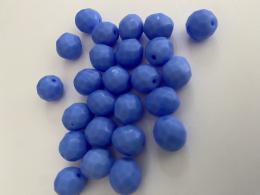 GlasPerlen Facette blauw - 10mm (8372) - #492244