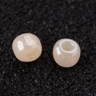 Glass Seed Beads, Ceylon Round, Round, Bisque, 2mm, Hole: 1mm; - #132232