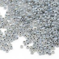 Glass Seed Beads, Ceylon Round, Round, DarkGray, 2mm, Hole: 1mm; - #132234