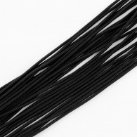 Gummiband 2 mm schwarz-  10 meter - #519
