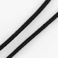 Gummiband 2 mm schwarz-  10 meter - #519