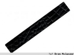 Jolie Stil Croc Lederband 29mm schwarz Matt - #6283
