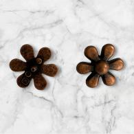 Jolie Stil Farbe Bronze Schuss oval 34 * 16mm - #487270
