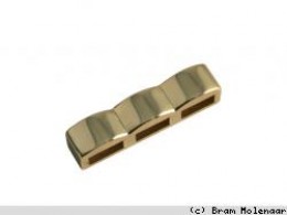 Jolie Stil Gold Farbe Teiler 3-Loch 25x6 - #6165