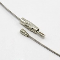 Kette aus beschichtetem Stahldraht inkl. Drehverschluss 45 cm - #96069