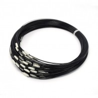 Kette aus beschichtetem Stahldraht inkl. Drehverschluss 45 cm - #81064