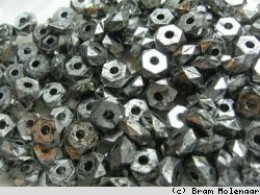 Metall-Look Scheibe Facet - pro Stück - #15987