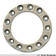 Metall Ring antik silber  - #10526