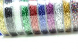 Metallic cord blau- 10 Meter - #20695