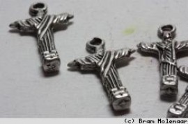 Metallperle Kreuz - #12805