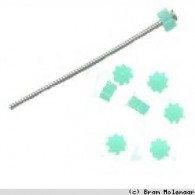 Nietstift Stopper Aqua - 100 stuck - #17017