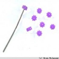 Nietstift Stopper lila - 100stuck - #17016