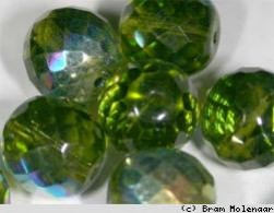 Olive ab 14mm FacettenPerlen - #5868