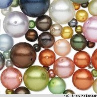 Perlenmix rund bunt 50stuck - #17515